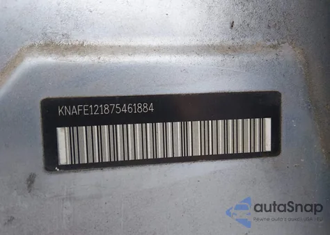 2007 Kia Spectra Ex z USA, uszkodzony, nr VIN KNAFE121875461884